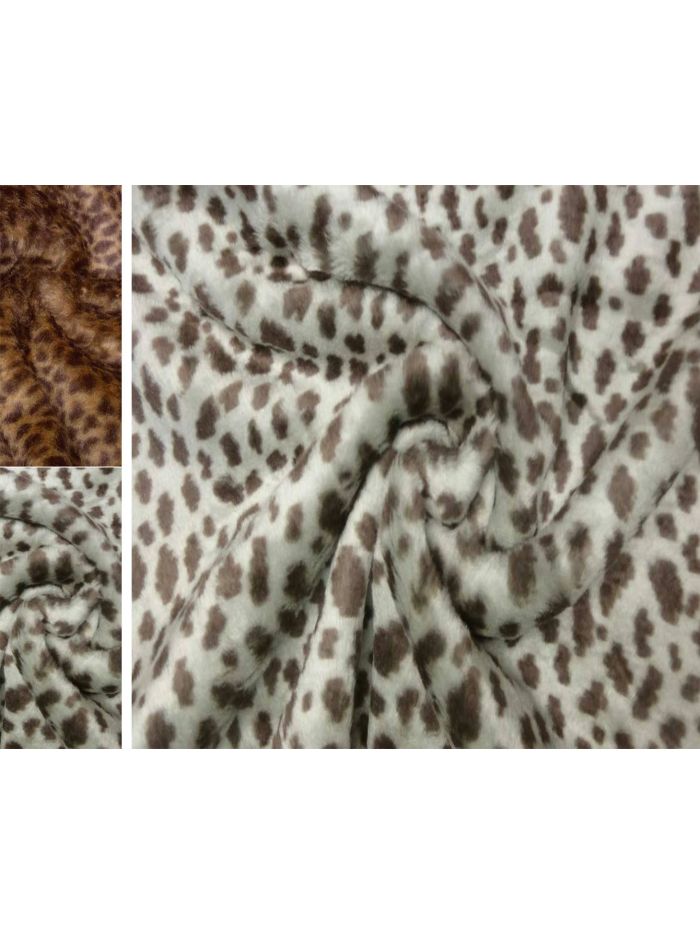 KURZHAAR KUSCHELFELL LEOPARD-ART TIERFELL FELL
