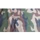 FRANKREICH CAMOUFLAGE FEIN KARIERT 100% BAUMWOLLE STOFF - Schwarz/Grün/Beige/Braun