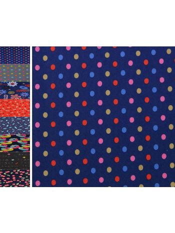 CANVAS POLYESTER BUNTE PUNKTE OUTDOORSTOFF