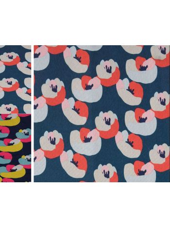 CANVAS POLYESTER BLUMEN OUTDOORSTOFF