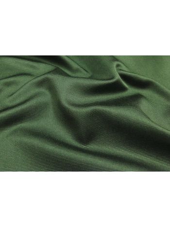 ITALIENISCHER DESIGNER SEIDENSTOFF UNI STRUKTUR - Dunkelgrün