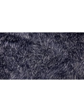 HAARIGES FELLIMITAT FELLSTOFF 12MM ~750G - dklblau/weiß
