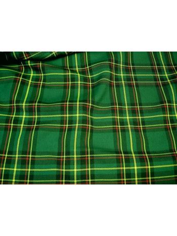 ORIGINAL SCHOTTENKARO STOFF TARTAN METERWARE - grün