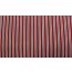 GESTREIFT REINE BAUMWOLLE BAUMWOLLSTOFF - Rot/Weiß